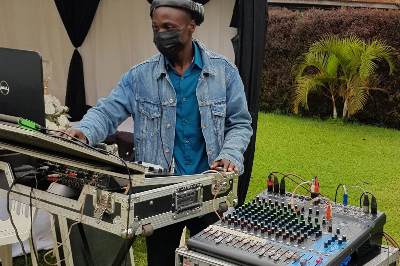 Elegant event setup under warm lighting